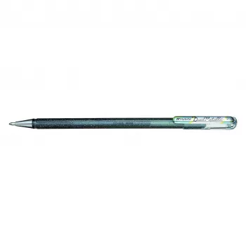 Pentel Hybrid Dual Metallic Gel Pen - Metallic Silver - 1.0 mm - Capped
