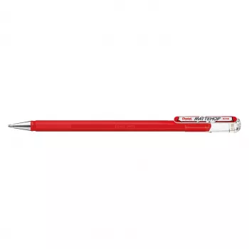 Pentel Mattehop Gēla Pildspalva 1.0 mm Sarkana