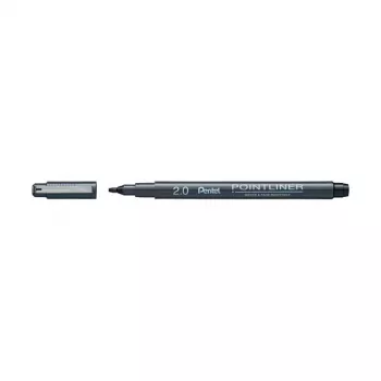 Pentel Arts Calligraphy Marker Pigment 2 mm Melns