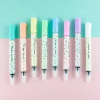 Pentel Milky Brush Pen White - Opaque Pigment Ink Brush Pen for Calligraphy, Lettering, Illustration, Crafting, Card Making