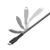 ENERGEA Flow USB-C to Lightning kabelis 1.5m Melns 60W 3A PD Ātrā uzlāde MFi Sertificēts