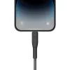ENERGEA Flow USB-C to Lightning kabelis 1.5m Melns 60W 3A PD Ātrā uzlāde MFi Sertificēts