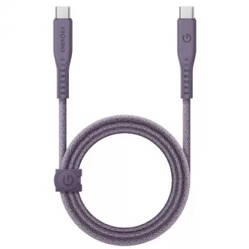 ENERGEA Flow USB-C to USB-C kabelis 1.5m Purple 240W 5A PD Fast Charge