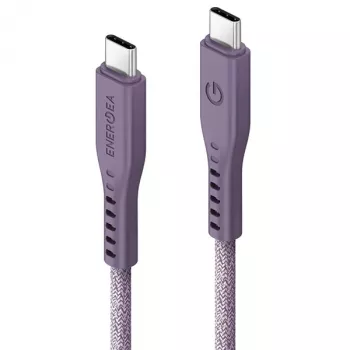 ENERGEA Flow USB-C to USB-C kabelis 1.5m Purple 240W 5A PD Fast Charge