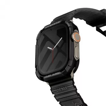 SKINARMA Kurono Maciņš Apple Watch Ultra 49mm - Melns