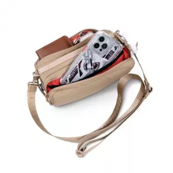 SKINARMA Juno Khaki Phone Sling Bag - Premium Nylon Crossbody Organizer