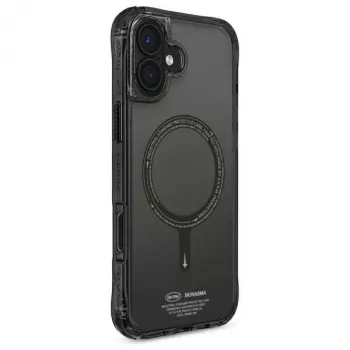 SKINARMA Saido Apple iPhone 16 6.1 inch Magnetic Charging Melnais Macīgs Vāciņš