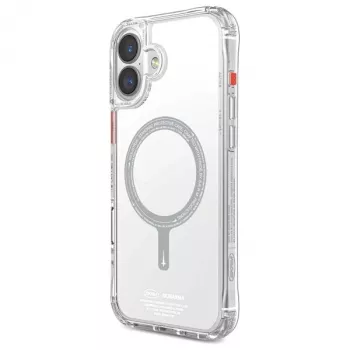 SKINARMA Saido Maciņš iPhone 16 Plus 6.7 collu magnētiskajai uzlādei Caurspīdīgs