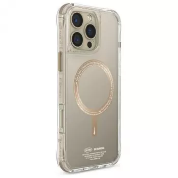SKINARMA Saido iPhone 16 Pro 6.3 collu magnētiskais uzlādes maciņš Champagne
