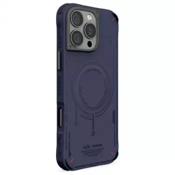 SKINARMA Mecha Case for iPhone 16 Pro 6.3 inch Magnetic Charging Navy