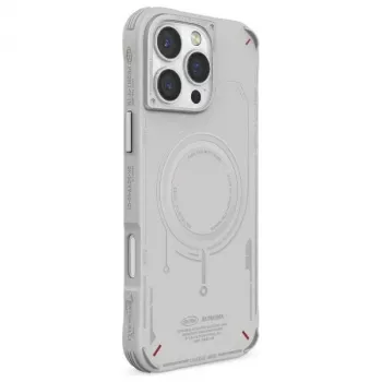 SKINARMA Mecha Case iPhone 16 Pro Max 6.9 collu magnētiskā uzlāde Gaiši Pelēks