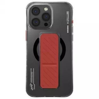 Skinarma Axon Maciņš iPhone 16 Pro Max 6.9 collu Magnētiskā Lādēšana + Satvēriens Statīvs Melns