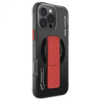 Skinarma Axon Maciņš iPhone 16 Pro Max 6.9 collu Magnētiskā Lādēšana + Satvēriens Statīvs Melns