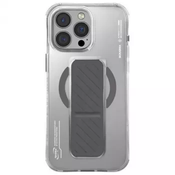 Skinarma Axon Maciņš iPhone 16 Pro Max 6.9 collu Magnētiskā uzlāde + Satvēriena statīvs Titanium