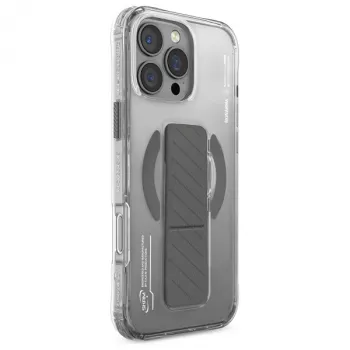 Skinarma Axon Maciņš iPhone 16 Pro Max 6.9 collu Magnētiskā uzlāde + Satvēriena statīvs Titanium