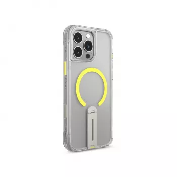 Skinarma Helix Magnetic Charging 360 Rotating Stand Case iPhone 16 Pro, Caurspīdīgs