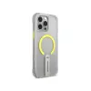 SKINARMA Helix Case for iPhone 16 Pro Max Magnetic Charging 360 Rotating Stand Transparent