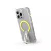 SKINARMA Helix Case for iPhone 16 Pro Max Magnetic Charging 360 Rotating Stand Transparent