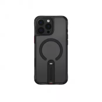 SKINARMA Helix Magnetic Charging 360 Rotating Stand Case for iPhone 16 Pro Max, Black