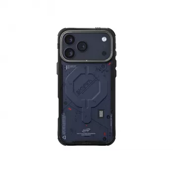 SKINARMA Vigor maciņš ar Mag-Charge magnētisko gredzenu Apple iPhone 17 Pro Max, tumši zilā krāsā (SK-IP17PM-VGR-BLU)
