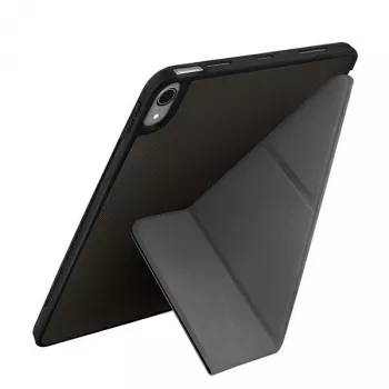 UNIQ Transforma Rigor Folio Case iPad Air 10.9 inch (4./5. paaudze) - Charcoal Grey ar pretmikrobu pārklājumu