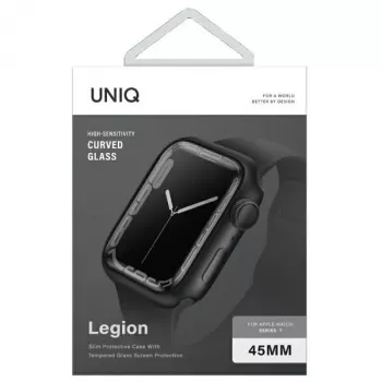 UNIQ Legion Apple Watch aizsargmaciņš Series 7/8/9 45mm Melns