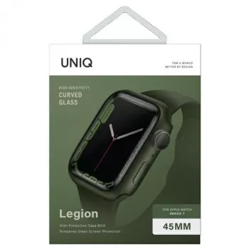 UNIQ Legion aizsargmaciņš Apple Watch Series 7/8/9 45mm - Zaļš