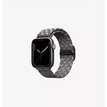 UNIQ Aspen Braided Strap for Apple Watch 46/45/44 mm Series 1/2/3/4/5/6/7/8/9/SE/SE2/SE3 - Pebble Grey
