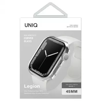UNIQ Legion Case for Apple Watch Series 7/8/9 45mm Caurspīdīgs