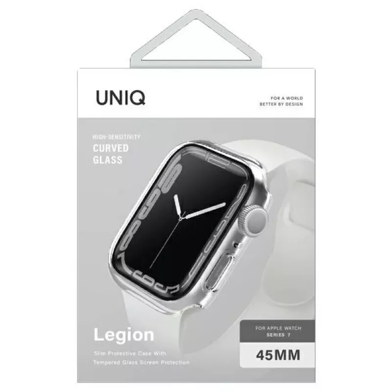 UNIQ Legion Case for Apple Watch Series 7/8/9 45mm Caurspīdīgs