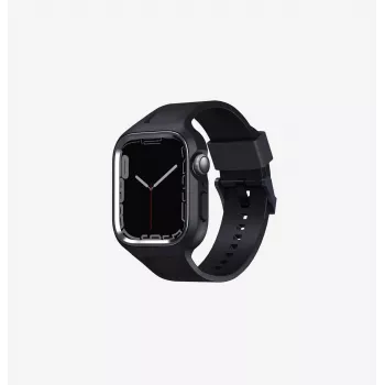 UNIQ Monos 2in1 Apple Watch Strap with Case Series 4/5/6/7/8/9/SE/SE2/SE3 44/45mm Chalk Grey