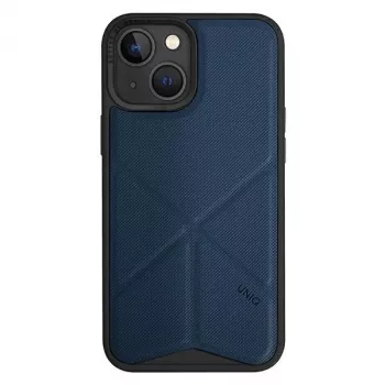 UNIQ Transforma Folio Case iPhone 14 Plus / 15 Plus 6.7 inch Magclick Charging Electric Blue