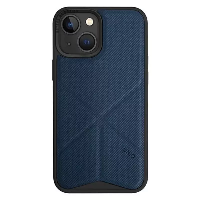 UNIQ Transforma Folio Case iPhone 14 Plus / 15 Plus 6.7 inch Magclick Charging Electric Blue
