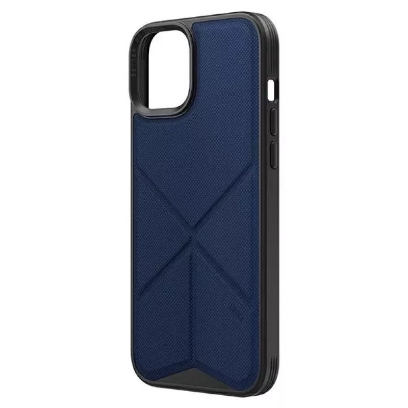 UNIQ Transforma Folio Case iPhone 14 Plus / 15 Plus 6.7 inch Magclick Charging Electric Blue