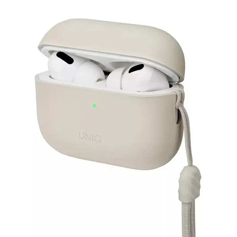 UNIQ Lino Silicone Case for AirPods Pro 2nd Generation (2022/2023) - Beige Ivory