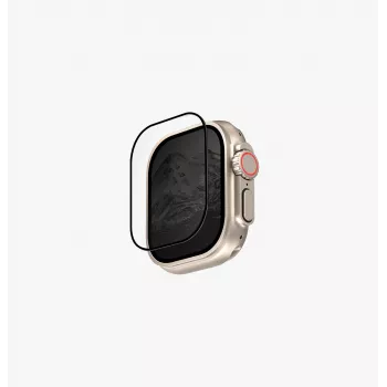 UNIQ Optix Vivid Apple Watch Ultra 49mm Clear Tempered Glass Screen Protector ar uzlikšanas rāmi