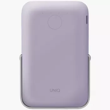 UNIQ Powerbank Hoveo 5000mAh USB-C 20W PD Fast Charge Wireless Magnetic Lilac Lavender
