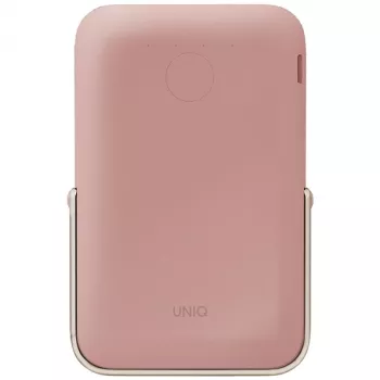 UNIQ Powerbank Hoveo 5000mAh USB-C 20W PD Fast Charge Wireless Magnetic Blush Pink