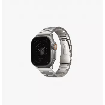 UNIQ Osta Apple Watch Siksniņa 42/44/45/49mm Nerūsējošais Tērauds Sudrabs/Titāna Sudrabs