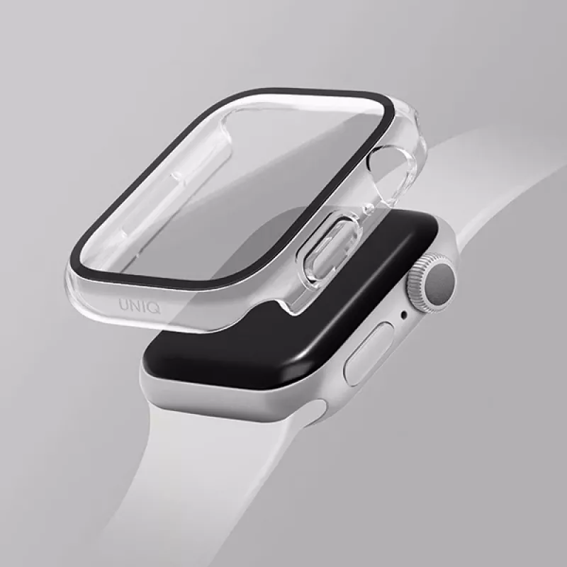 UNIQ Nautic Maciņš Apple Watch Series 7/8/9 41mm Caurspīdīgs/Balodis