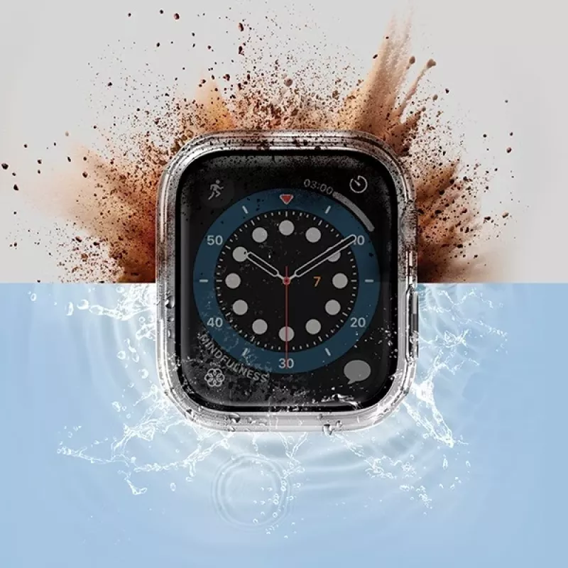 UNIQ Nautic Maciņš Apple Watch Series 7/8/9 41mm Caurspīdīgs/Balodis