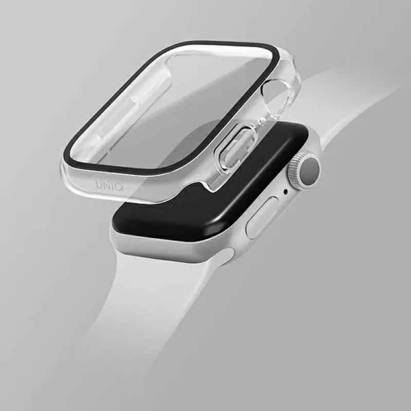 UNIQ Nautic aizsargmaciņš Apple Watch Series 7/8/9 45mm, caurspīdīgs