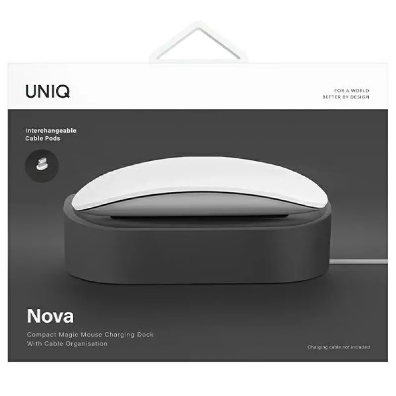 UNIQ Nova Charging Dock for Magic Mouse - Dark Grey
