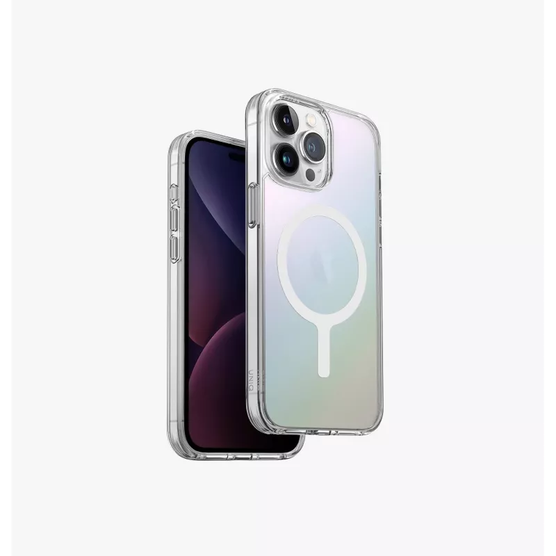 UNIQ LifePro Xtreme Case for iPhone 15 Pro Max 6.7 inch MagClick Charging Transparent Tinsel Lucent