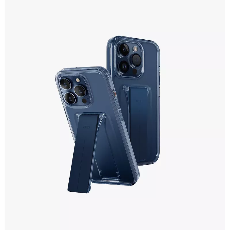 UNIQ Heldro Mount with Stand Case iPhone 15 Pro Max 6.7 inch Lucent Clear