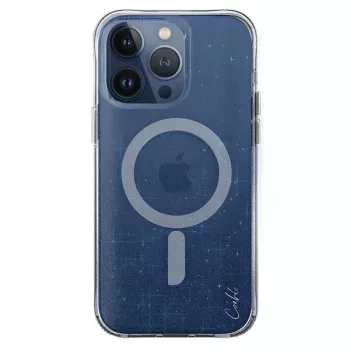 UNIQ Coehl Lumino Maciņš iPhone 15 Pro 6.1 collu Magnētiskā uzlāde Prūšu zils