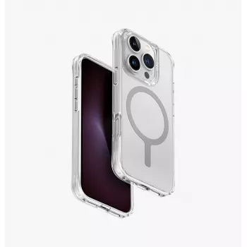 UNIQ LifePro Xtreme MagClick Maciņš iPhone 16 Pro 6.3 collu Dūmakaini Pelēks
