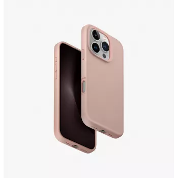 UNIQ Lino Hue iPhone 16 Pro 6.3 collu Magclick lādēšanas maciņš Blush Pink