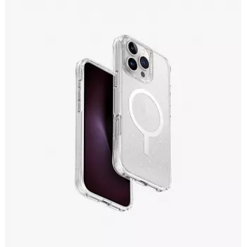 UNIQ LifePro Xtreme Case iPhone 16 Pro Max 6.9 collas MagClick Lādēšana Caurspīdīgs/Tinsel Lucent