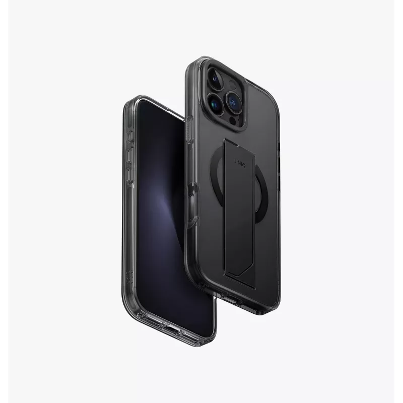 UNIQ Heldro Max Case for iPhone 16 Pro Max 6.9 inch MagClick Charging Clear Transparent